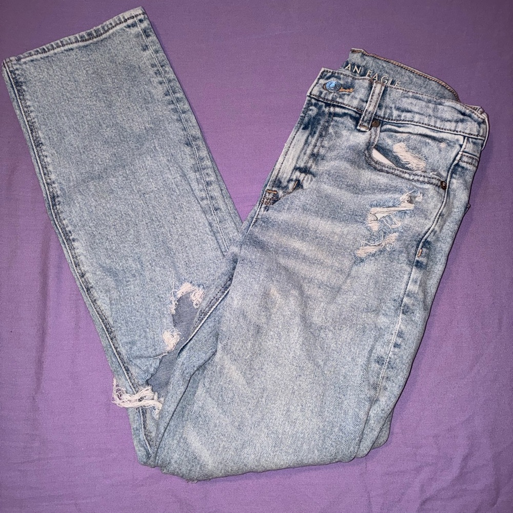 American Eagle Outfitters Light Blue Boyfriend Jeans